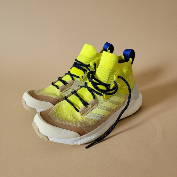 adidas Other - Adidas Terrex Free Hiker boost Beige Yellow White Hiking Shoe